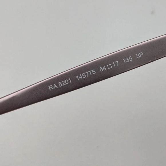 🕶️Frame only! Ralph Lauren RA5201 Cat Eye Women's Sunglasses 54/17-135 / JLE306​ - Picture 7 of 8